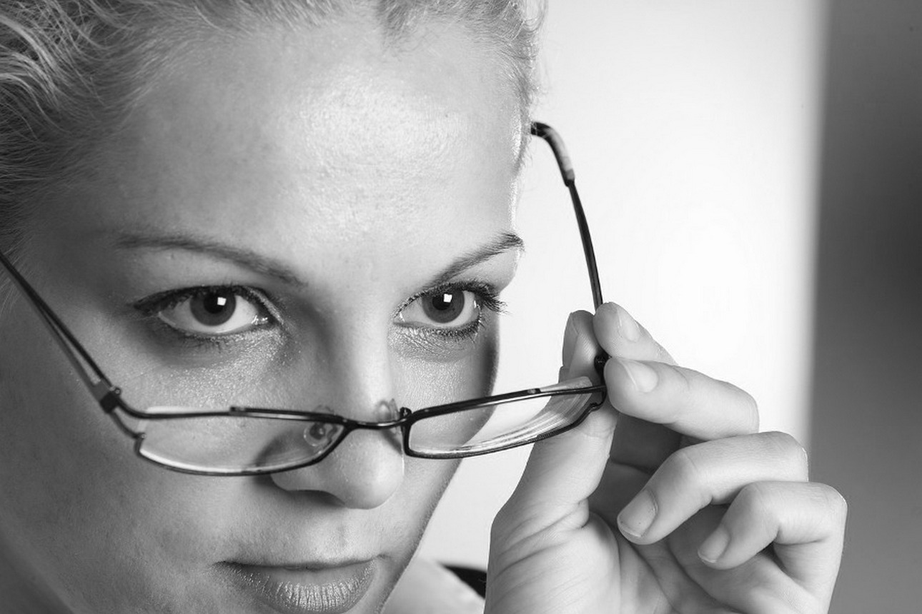 woman glasses